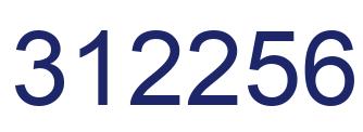 Número 312256 imagen azul