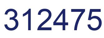 Number 312475 blue image