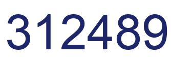 Número 312489 imagen azul