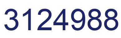 Number 3124988 blue image