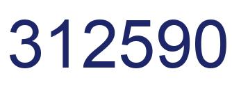 Number 312590 blue image