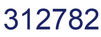 Number 312782 blue image