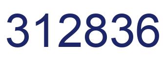 Number 312836 blue image
