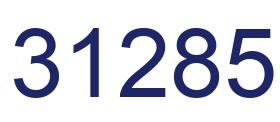 Number 31285 blue image