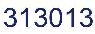 Número 313013 imagen azul