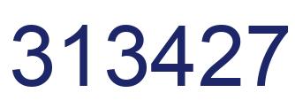 Number 313427 blue image