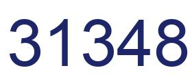 Number 31348 blue image