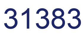 Number 31383 blue image