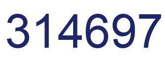 Number 314697 blue image