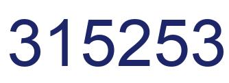 Número 315253 imagen azul