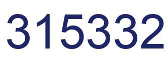 Number 315332 blue image
