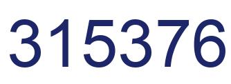 Number 315376 blue image