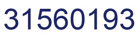 Number 31560193 blue image