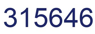 Número 315646 imagen azul