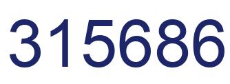 Number 315686 blue image