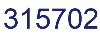 Number 315702 blue image