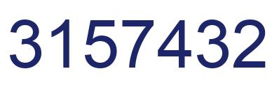 Number 3157432 blue image