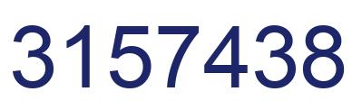 Number 3157438 blue image