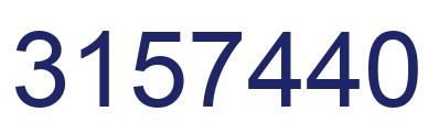 Number 3157440 blue image