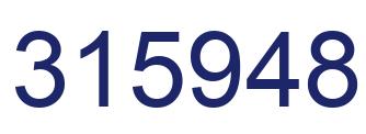 Number 315948 blue image