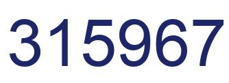 Número 315967 imagen azul