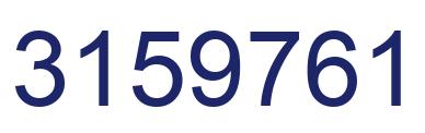 Número 3159761 imagen azul