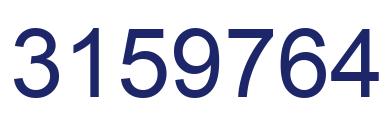Número 3159764 imagen azul