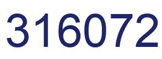 Number 316072 blue image