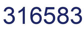 Número 316583 imagen azul