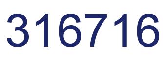 Number 316716 blue image