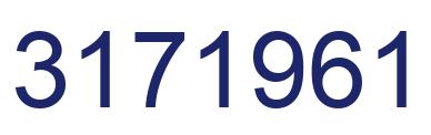 Number 3171961 blue image