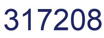 Number 317208 blue image