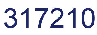 Number 317210 blue image