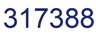 Number 317388 blue image