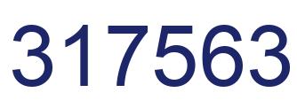 Number 317563 blue image