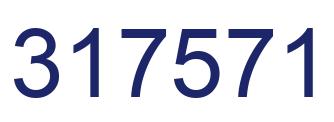Number 317571 blue image
