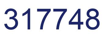 Number 317748 blue image