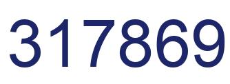 Number 317869 blue image