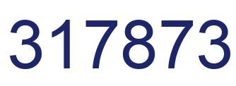 Number 317873 blue image