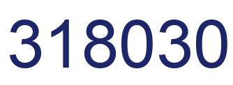 Number 318030 blue image
