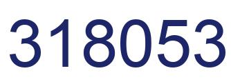 Number 318053 blue image