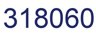 Number 318060 blue image