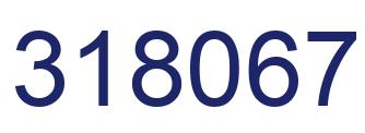 Number 318067 blue image