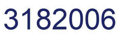 Number 3182006 blue image