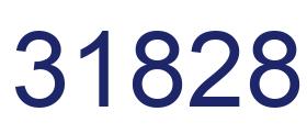 Number 31828 blue image