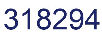 Number 318294 blue image