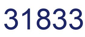 Number 31833 blue image