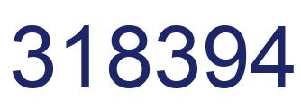 Number 318394 blue image