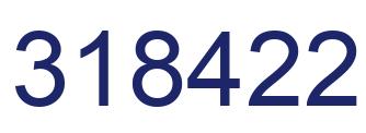 Number 318422 blue image