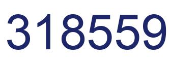 Number 318559 blue image